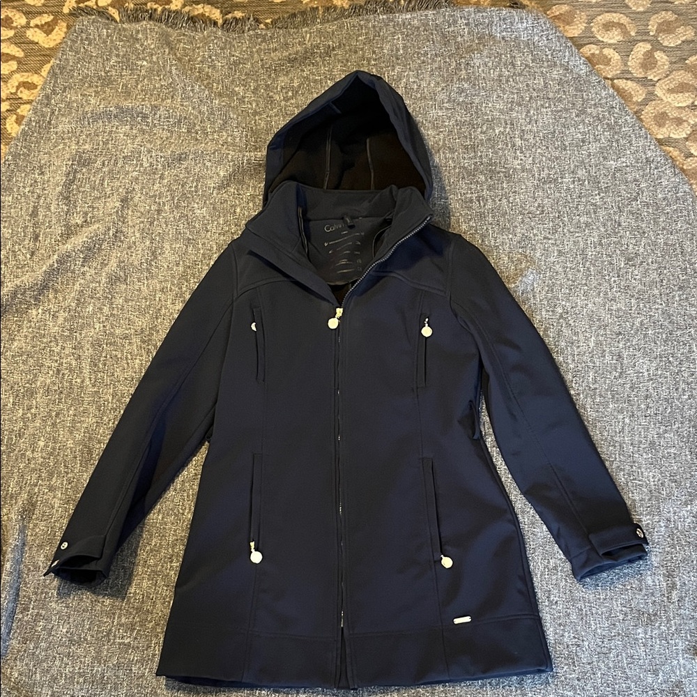 Calvin Klein Dark Blue Hooded Jacket